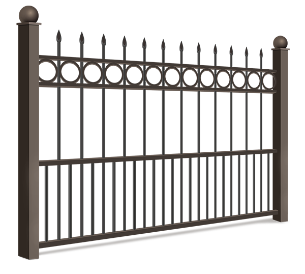 Ornamental steel fencing features popular with Naples Florida homeowners