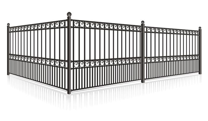 Residential Ornamental Steel Fence - Naples Florida