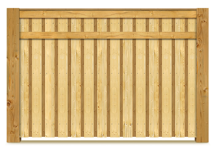 Saddled Privacy Wood Fencing - Naples Florida