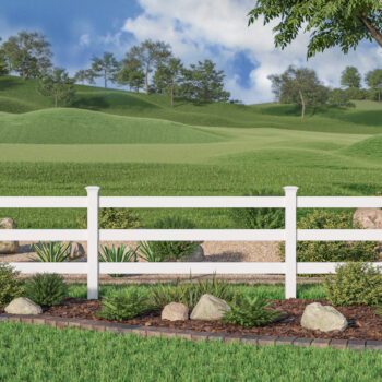 Barrette Ranch Rail Vinyl Fence